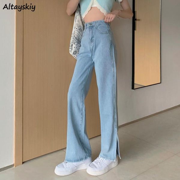 women's jeans side split women elegant casual retro denim straight trousers ladies ol high waist summer streetwear ins fashion loose bf, Blue
women's jeans side split women elegant casual retro denim straight trousers ladies ol high waist summer streetwear ins fashion loose bf, Blue
