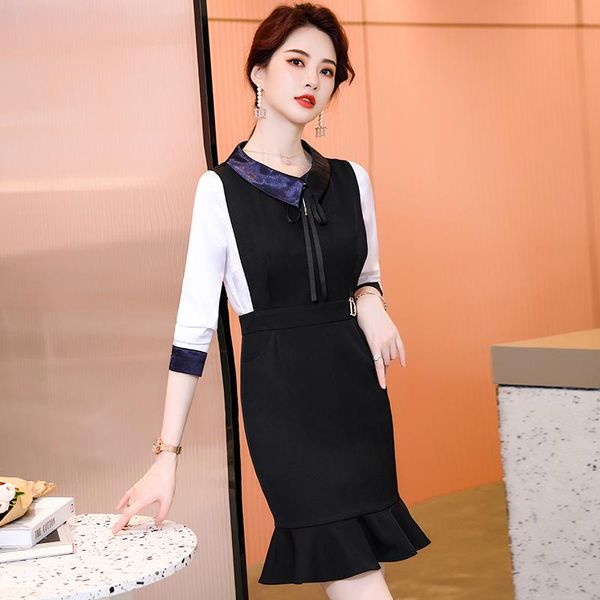 casual dresses 2021 autumn fashion black blue for women v-neck female style sleeveless mermaid clothing plus size s-4xl, Black;gray
casual dresses 2021 autumn fashion black blue for women v-neck female style sleeveless mermaid clothing plus size s-4xl, Black;gray