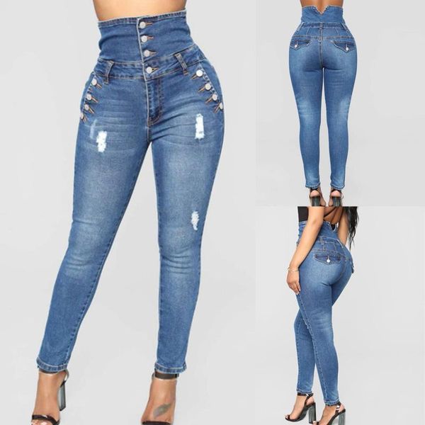 women's jeans 2021 high waist women fashion skinny fix print ripped plus size trousers streetwear for female, Blue
women's jeans 2021 high waist women fashion skinny fix print ripped plus size trousers streetwear for female, Blue