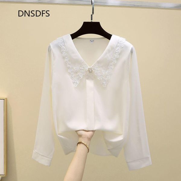 women's blouses & shirts white korean ladies fashion long sleeve chiffon shirt simple lace turn down collar office blouse women blusas
women's blouses & shirts white korean ladies fashion long sleeve chiffon shirt simple lace turn down collar office blouse women blusas