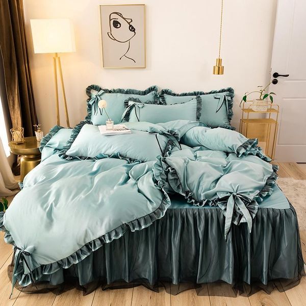 bedding sets fashion duvet cover set 4 pieces solid color ruffle bedclothes include bedskirt 2pcs pillowcase comforter oceania
bedding sets fashion duvet cover set 4 pieces solid color ruffle bedclothes include bedskirt 2pcs pillowcase comforter oceania