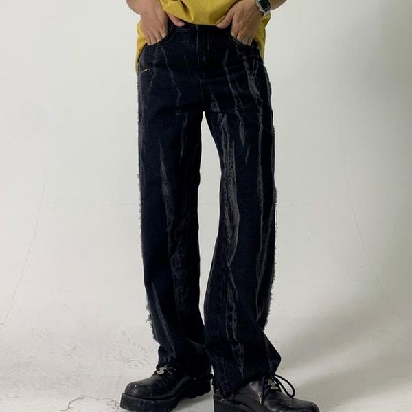 men's jeans pants tie-dyed washed fashion brand loose personality trendy fried streetwear casual trousers cargo denim, Blue
men's jeans pants tie-dyed washed fashion brand loose personality trendy fried streetwear casual trousers cargo denim, Blue
