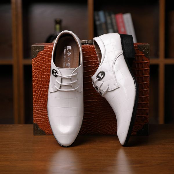 mens dress shoes patent leather pointed toe men party wedding shoes derby shoes oxford for men zapatos de vestir hombre, Red;white
mens dress shoes patent leather pointed toe men party wedding shoes derby shoes oxford for men zapatos de vestir hombre, Red;white