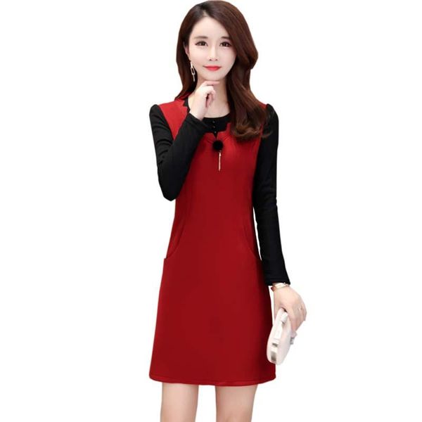 casual dresses autumn women's long-sleeved dress fashion elegant o-neck keep warm zip up pencil, Black;gray
casual dresses autumn women's long-sleeved dress fashion elegant o-neck keep warm zip up pencil, Black;gray
