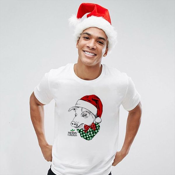 and women pig with mens t shirt christmas womens hat printed male harajuku white o neck casual clothing, White;black
and women pig with mens t shirt christmas womens hat printed male harajuku white o neck casual clothing, White;black