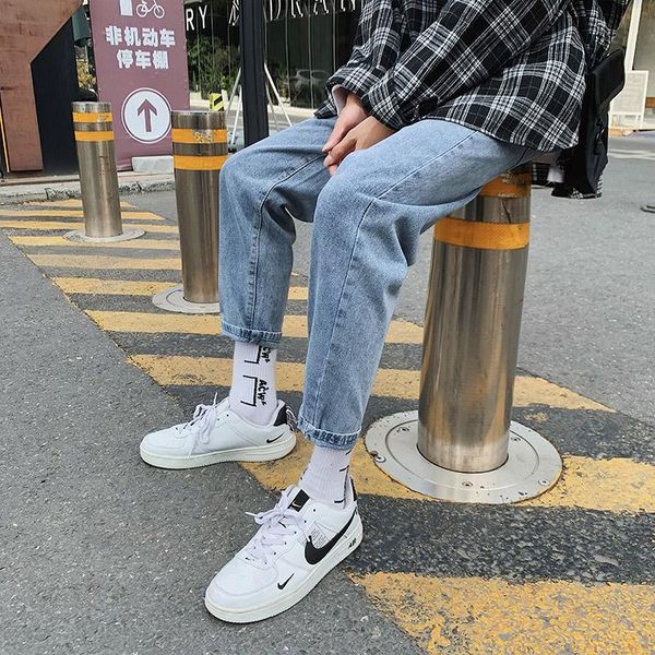 men's jeans 2021 spring and summer fashion, handsome, versatile, simple, loose, straight, slim, leg-length casual pants, Blue
men's jeans 2021 spring and summer fashion, handsome, versatile, simple, loose, straight, slim, leg-length casual pants, Blue