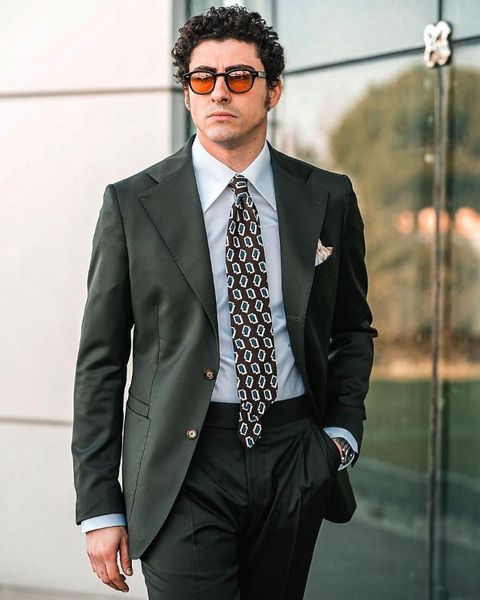 men's suits & blazers (jacket+pants) design green 2 piece groom tuexdos for wedding formal prom suit party evening blazer custom made, White;black
men's suits & blazers (jacket+pants) design green 2 piece groom tuexdos for wedding formal prom suit party evening blazer custom made, White;black