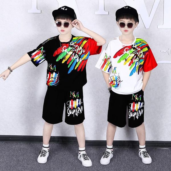 clothing sets boys clothes summer letter t-shirt and short pants 2 pieces sports suits casual kids tracksuit children set 3-14 years, White
clothing sets boys clothes summer letter t-shirt and short pants 2 pieces sports suits casual kids tracksuit children set 3-14 years, White