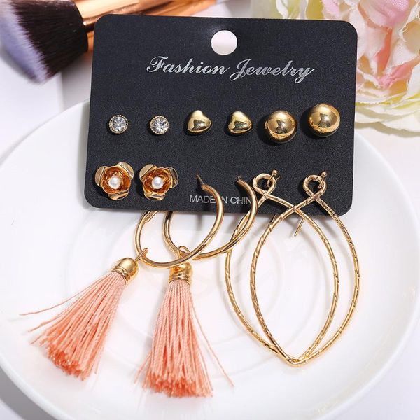 stud 2021 6 pairs fashion rhinestone crystal pearl earrings set women ear jewelry drop #f30, Golden;silver
stud 2021 6 pairs fashion rhinestone crystal pearl earrings set women ear jewelry drop #f30, Golden;silver