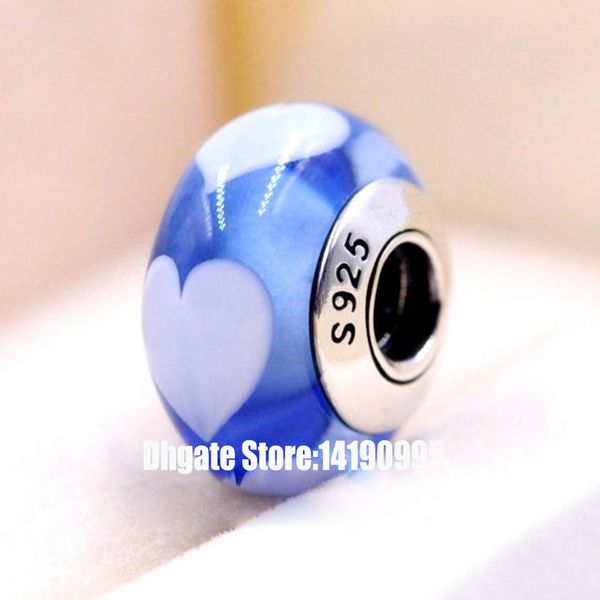 2pcs 925 sterling silver screw blue love heart murano glass beads fit pandora charm jewelry bracelets & necklaces, Crystal
2pcs 925 sterling silver screw blue love heart murano glass beads fit pandora charm jewelry bracelets & necklaces, Crystal