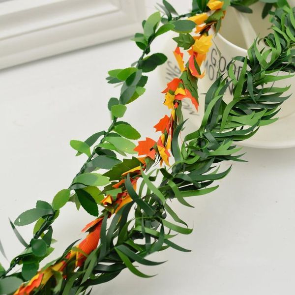 3.75m silk garland green leaf iron wire handmade artificial flower vine rattan for wedding decoration foliage diy wreat jllkss
3.75m silk garland green leaf iron wire handmade artificial flower vine rattan for wedding decoration foliage diy wreat jllkss