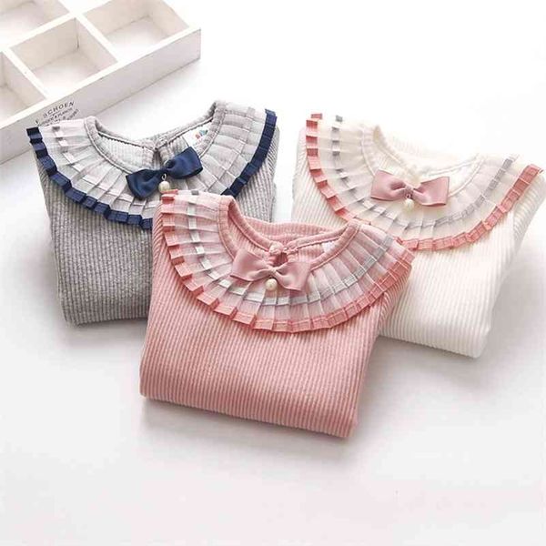 spring autumn 2-12t 100% cotton white grey solid color long sleeve pleated turn-down collar neck t shirt for girls 10 years 210701, Blue
spring autumn 2-12t 100% cotton white grey solid color long sleeve pleated turn-down collar neck t shirt for girls 10 years 210701, Blue
