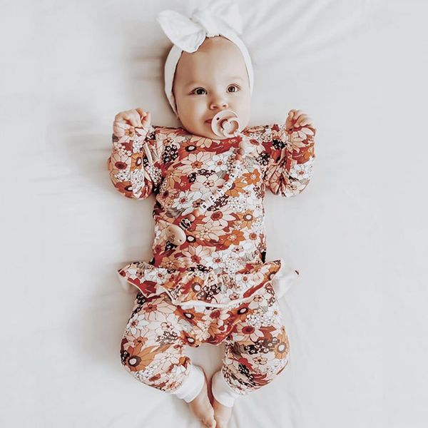 0-18m newborn kid baby girl flower print clothes long sleeve autumn floral romper elegant cute sweet princess new born outfit, White
0-18m newborn kid baby girl flower print clothes long sleeve autumn floral romper elegant cute sweet princess new born outfit, White