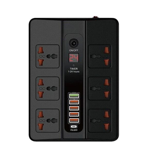 smart power plugs the timing 3000w high-power fast charging socket 6 jacks usb multi-function jack strip pd20w qc3.0
smart power plugs the timing 3000w high-power fast charging socket 6 jacks usb multi-function jack strip pd20w qc3.0