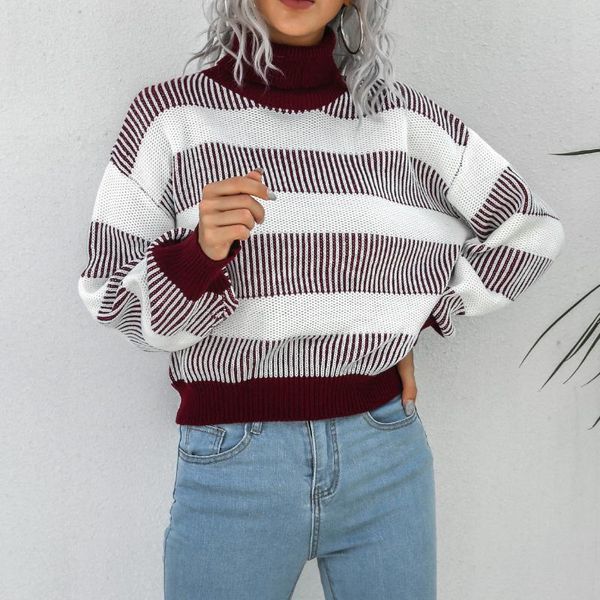 women's sweaters winter sweater stripes pullover long sleeve o-neck casual loose ladies 2021 autumn fashion womens jumpers, White;black
women's sweaters winter sweater stripes pullover long sleeve o-neck casual loose ladies 2021 autumn fashion womens jumpers, White;black