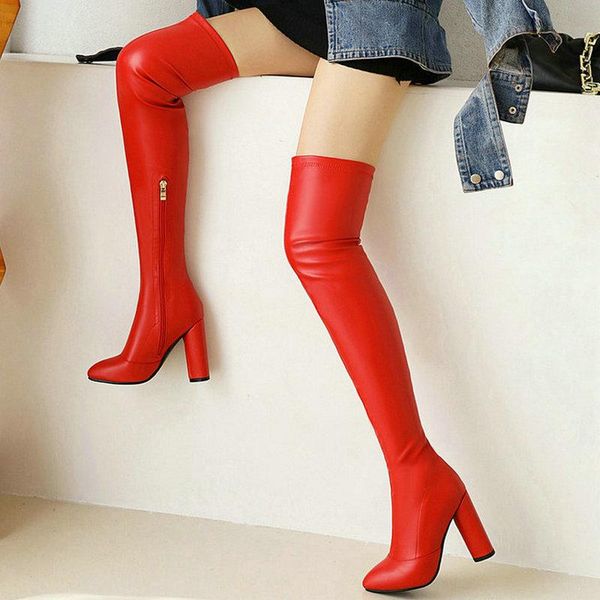 boots 2021 women over the knee fashion round high heel pointed toe ladies thigh pu leather zipper stretch, Black
boots 2021 women over the knee fashion round high heel pointed toe ladies thigh pu leather zipper stretch, Black