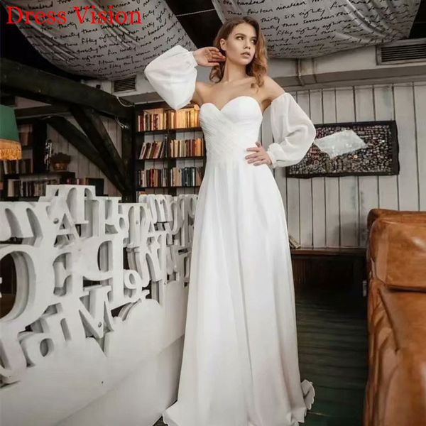 2021 strapless vestidos novia elegant chiffon wedding party robe de soiree bride to be sri8, White
2021 strapless vestidos novia elegant chiffon wedding party robe de soiree bride to be sri8, White