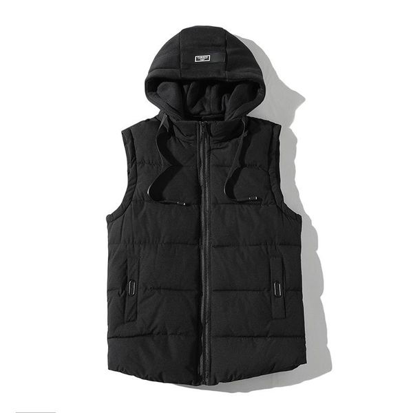 men's vests cotton vest spring autumn winter trend fashion brand ins sleeveless waistcoat working clothes, Black;white
men's vests cotton vest spring autumn winter trend fashion brand ins sleeveless waistcoat working clothes, Black;white