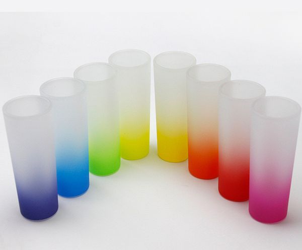 9 colors ombre colored sublimation blanks frosted 3oz sglasses in gradient color with coloful bottom heat transfer printing transparent whis
9 colors ombre colored sublimation blanks frosted 3oz sglasses in gradient color with coloful bottom heat transfer printing transparent whis