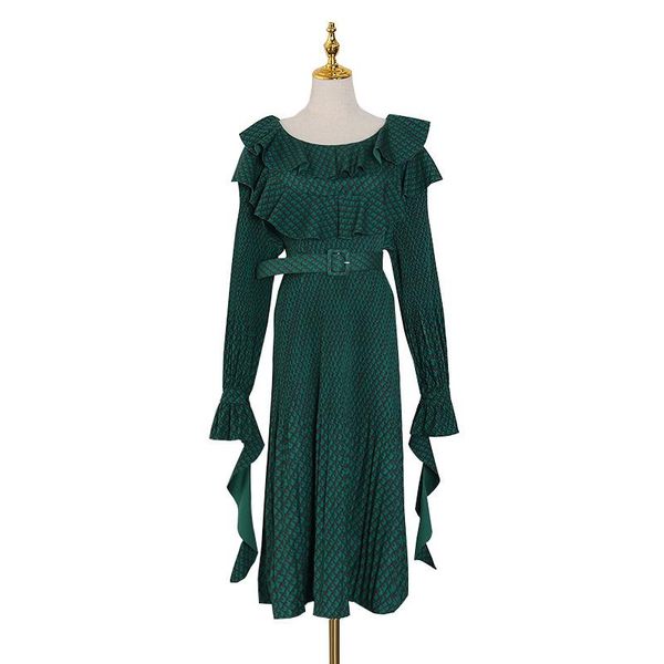 casual dresses msxu elegant vintage retro print pleated ruffled neck tunic belt fit and flare party a line women dress, Black;gray
casual dresses msxu elegant vintage retro print pleated ruffled neck tunic belt fit and flare party a line women dress, Black;gray