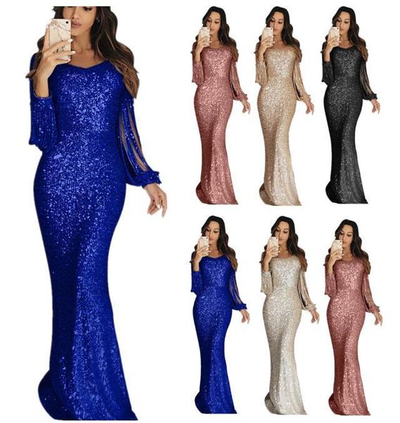 casual dresses tassel long sleeve robe satin mermaid soiree femme dress for women fashion stly m08, Black;gray
casual dresses tassel long sleeve robe satin mermaid soiree femme dress for women fashion stly m08, Black;gray