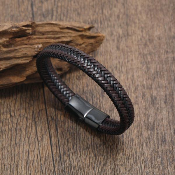 charm bracelets diy customization braided rope wrap leather for men bangles fashion male women stainless steel clasp jewelry, Golden;silver
charm bracelets diy customization braided rope wrap leather for men bangles fashion male women stainless steel clasp jewelry, Golden;silver