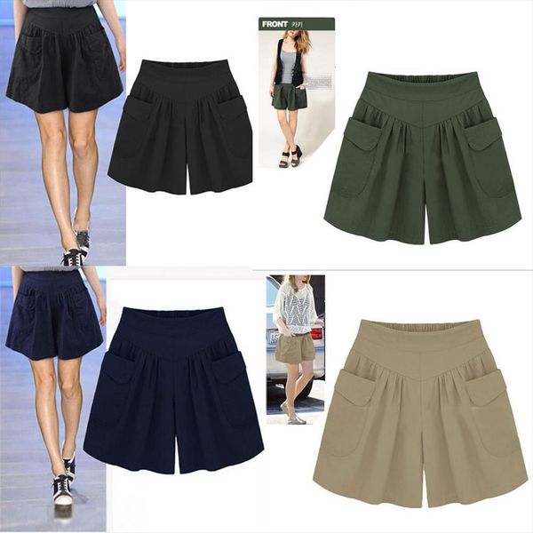 casual summer elastic waist pants womens shorts loose solid color soft cotton linen garments 5xl plus size breeches, White;black
casual summer elastic waist pants womens shorts loose solid color soft cotton linen garments 5xl plus size breeches, White;black