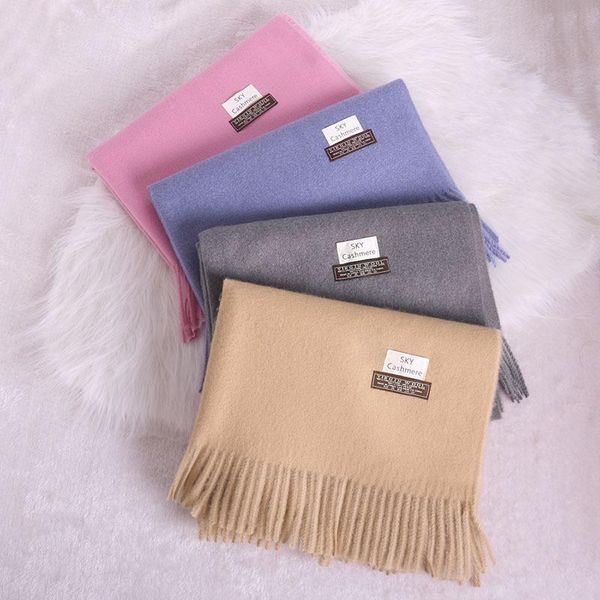 scarves bristles cold-resistant thick solid color scarf ladies autumn and winter warm korean version of wild fringed cashmere, Blue;gray 
scarves bristles cold-resistant thick solid color scarf ladies autumn and winter warm korean version of wild fringed cashmere, Blue;gray