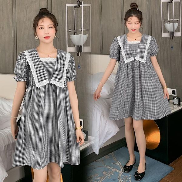 maternity dresses 363# clothes summer short sleeves midi dress plaid color block loose fashion pregnant women pregnancy, White
maternity dresses 363# clothes summer short sleeves midi dress plaid color block loose fashion pregnant women pregnancy, White