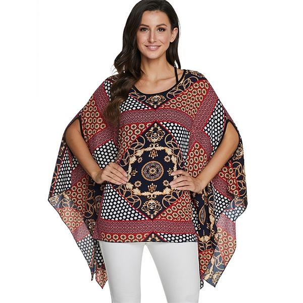 bhflutter plus size blouses new fashion women shirts floral printing batwing casual chiffon blouse shirt kimono summer 21302, White
bhflutter plus size blouses new fashion women shirts floral printing batwing casual chiffon blouse shirt kimono summer 21302, White