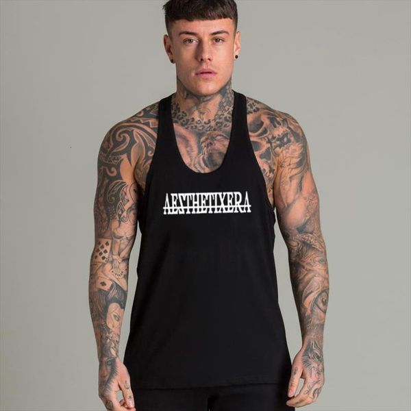 aesthetixera cotton gyms stringer tank men fitness sleeveless tankbodybuilding clothing undershirt muscle vest, White;black
aesthetixera cotton gyms stringer tank men fitness sleeveless tankbodybuilding clothing undershirt muscle vest, White;black