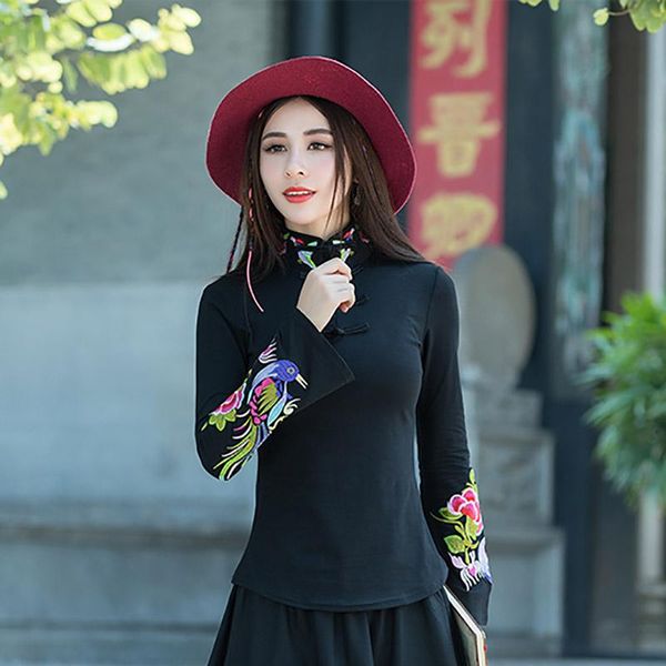 women's t-shirt chinese embroidery vintage camisetas mujer tshirt summer t shirt women camisa feminina plus size crop harajuku, White
women's t-shirt chinese embroidery vintage camisetas mujer tshirt summer t shirt women camisa feminina plus size crop harajuku, White