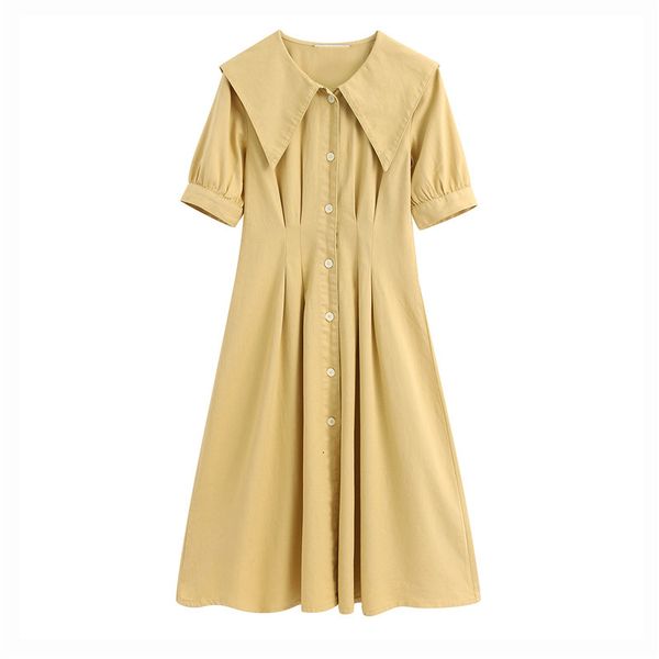 2021 new women chic solid pleated midi fashion lapel collar single-breasted short sleeve female es vestidos z73p, Black;gray
2021 new women chic solid pleated midi fashion lapel collar single-breasted short sleeve female es vestidos z73p, Black;gray