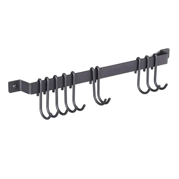 hooks & rails rail type kitchen utensils hook rack minimalist hang organiser with 10 s-hooks pot lid holder wall mount storage wholesales
hooks & rails rail type kitchen utensils hook rack minimalist hang organiser with 10 s-hooks pot lid holder wall mount storage wholesales