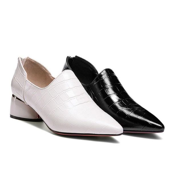 dress shoes 2021 spring and summer chunky pointed leather back zipper semi-high heeled fashion women's toe genuine, Black
dress shoes 2021 spring and summer chunky pointed leather back zipper semi-high heeled fashion women's toe genuine, Black