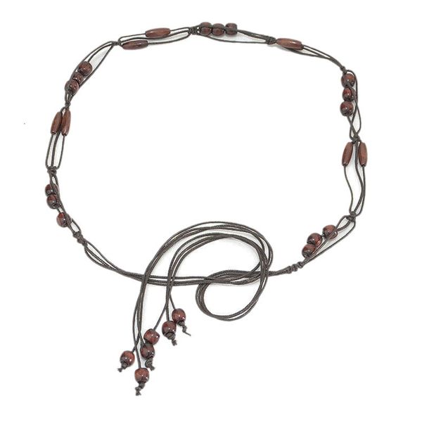 fashion new democratic style wooden bead wooden flower string stitch woven waist chain women's thin belt, Black;brown
fashion new democratic style wooden bead wooden flower string stitch woven waist chain women's thin belt, Black;brown
