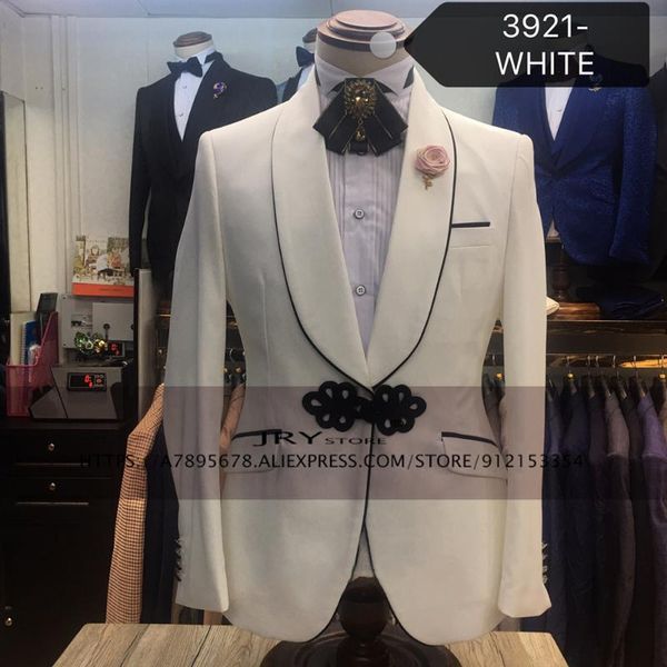 men's suits & blazers wedding groom tuxedo shawl collar printed blazer + pants business slim fit suit jacket, White;black
men's suits & blazers wedding groom tuxedo shawl collar printed blazer + pants business slim fit suit jacket, White;black