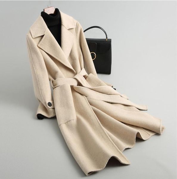 women's wool & blends women coat 2021 arrival star brand alpaca female autumn winter korean woolen outerwear, Black
women's wool & blends women coat 2021 arrival star brand alpaca female autumn winter korean woolen outerwear, Black