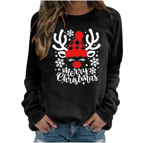 women's hoodies & sweatshirts christmas womens long sleeve letter print pullover blouse fashion comfortable sudaderas, Black
women's hoodies & sweatshirts christmas womens long sleeve letter print pullover blouse fashion comfortable sudaderas, Black