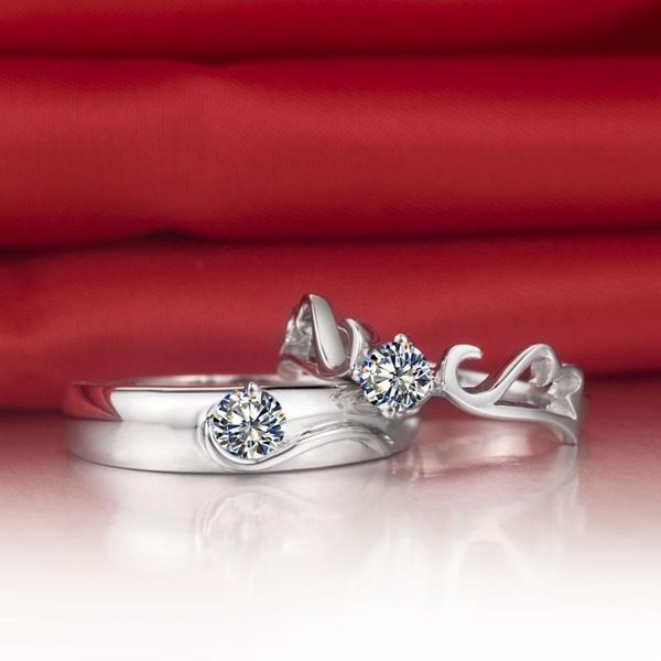 cluster rings 0.25ct angle and fancy solid white gold diamond couple solitaire for lovers engagement classic jewelry, Golden;silver
cluster rings 0.25ct angle and fancy solid white gold diamond couple solitaire for lovers engagement classic jewelry, Golden;silver