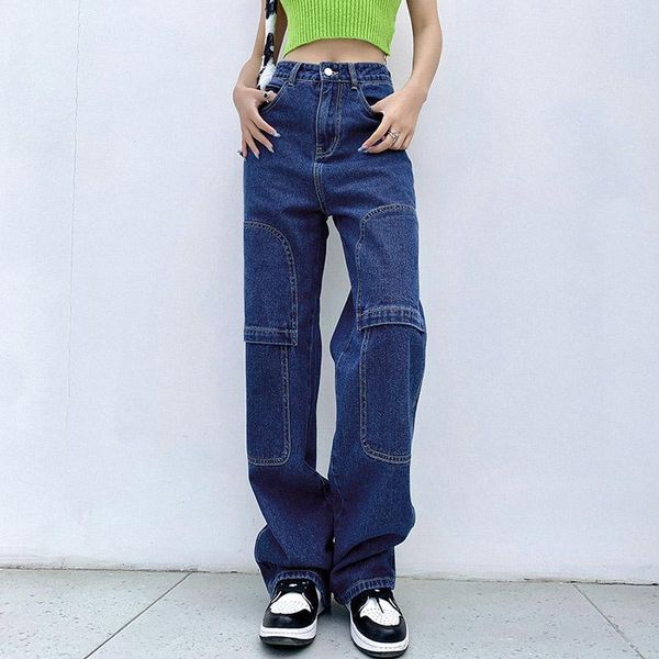women's pants & capris y2k blue straight jeans women vintage cargo denim fashion high waist harajuku patchwork stitched 90s aesthetic l, Black;white
women's pants & capris y2k blue straight jeans women vintage cargo denim fashion high waist harajuku patchwork stitched 90s aesthetic l, Black;white