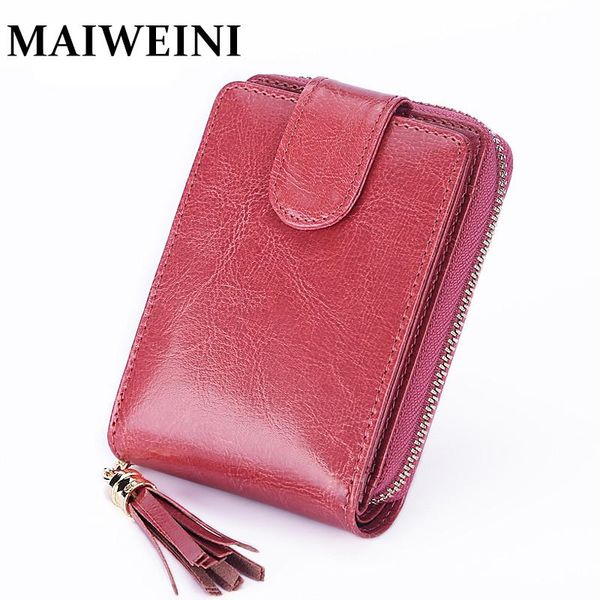 card holders maiweini brand men/women genuine leather rfid zipper holder large capacity organizer hasp travel wallets, Brown;gray
card holders maiweini brand men/women genuine leather rfid zipper holder large capacity organizer hasp travel wallets, Brown;gray