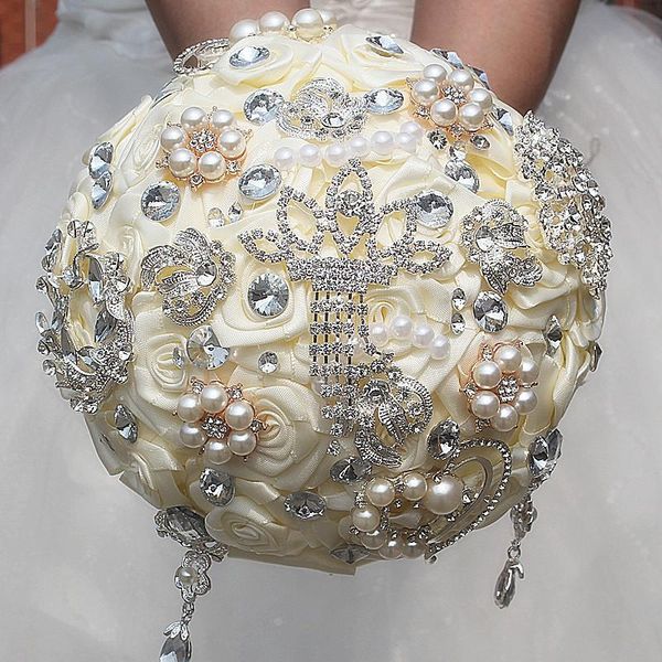 wedding flowers white satin ribbon bridal bouquets decorations artificial flower sweet 15 quinceanera w2288
wedding flowers white satin ribbon bridal bouquets decorations artificial flower sweet 15 quinceanera w2288
