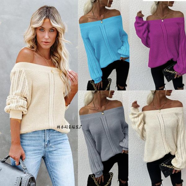 women's sweaters donsignet women 2021 autumn winter slash neck solid color hollowed fashion sweater large size pullover streetwear, White;black
women's sweaters donsignet women 2021 autumn winter slash neck solid color hollowed fashion sweater large size pullover streetwear, White;black