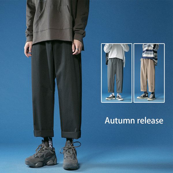 2021 new men's casual black/grey/khaki harem cargo straight loose pants solid color trousers streetwear baggy sweatpants wjaz
2021 new men's casual black/grey/khaki harem cargo straight loose pants solid color trousers streetwear baggy sweatpants wjaz