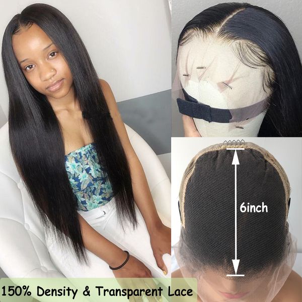 13x6 lace front wig with invisible hd transparent lace pre plucked lace front human hair wigs brazilian remy hair, Black
13x6 lace front wig with invisible hd transparent lace pre plucked lace front human hair wigs brazilian remy hair, Black