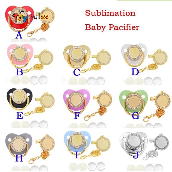 dhl luxury baby pacifier sublimation silicone pacifiers kid clip holder chain feeder with broken diamond gifts fy4744
dhl luxury baby pacifier sublimation silicone pacifiers kid clip holder chain feeder with broken diamond gifts fy4744