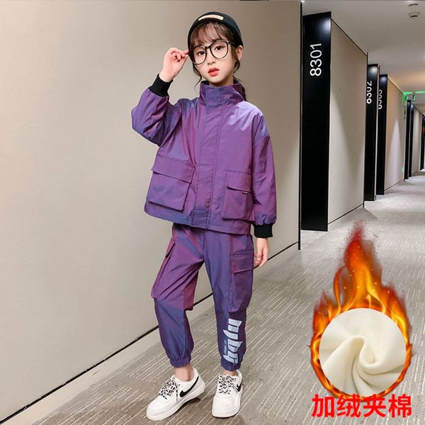 autumn winter kids big girl casual sports outfits sets 2pcs teens zipper jacket+ pants plus velvet warm youth tracksuit clothes, White
autumn winter kids big girl casual sports outfits sets 2pcs teens zipper jacket+ pants plus velvet warm youth tracksuit clothes, White
