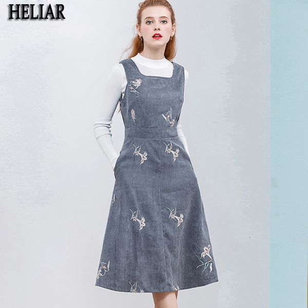 winter sleeveless embroidery corduroy elegant women veet a-line es pocket grey vintage vestidos bl6j, Black
winter sleeveless embroidery corduroy elegant women veet a-line es pocket grey vintage vestidos bl6j, Black
