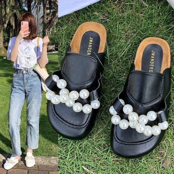 sandals women's 2021 rhinestone pearl mules wear-resistant soft-soled summer outing fashion size 35-42 bling, Black
sandals women's 2021 rhinestone pearl mules wear-resistant soft-soled summer outing fashion size 35-42 bling, Black